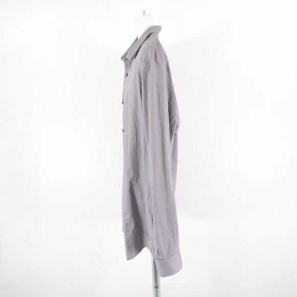 Structure‎ Gray Striped Slim Fit XL Collared Dress Shirt Long Sleeve - Picture 4 of 9